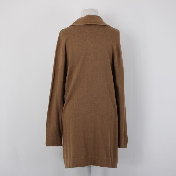 J Jill Sweater $79 Vicuna Sz M Brown Turtleneck Tunic Cotton Viscose Sweater - Picture 8 of 15